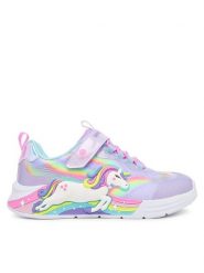 Skechers Sneakersy Unicorn Chaser 302298L LVMT Fioletowy. Fioletowe buty sportowe dziewczęce Skechers, bez wzorów, z materiału, bez zapięcia. Za 229.99 zł.