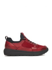 Remonte Sneakersy D2V00-35 Bordowy. Czerwone obuwie sportowe damskie Remonte, ze skóry, bez zapięcia. Za 429.99 zł.