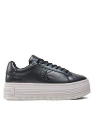 Calvin Klein Jeans Sneakersy Bold Platf Low Lace Lth Ml Mtl YW0YW01464 Czarny. Czarne obuwie sportowe damskie Calvin Klein Jeans, z jeansu, bez zapięcia. Za 309.99 zł.