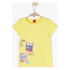 S.Oliver T-Shirt Dziewczęcy 104 - 110 Żółty. Żółte koszulki i t-shirty dziewczęce S.Oliver, z nadrukiem, z bawełny. W wyprzedaży za 39.00 zł.