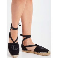 Espadryle skórzane BALDININI. Espadryle damskie Baldinini, bez wzorów, bez obcasa, na koturnie. W wyprzedaży za 725.45 zł.