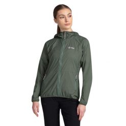 Kurtka damska Kilpi Rosa. Zielone kurtki damskie Kilpi, s, bez wzorów, z materiału, z kapturem. Za 185.00 zł.