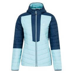 Kurtka Ocieplana Damska Lively. Niebieskie kurtki damskie Dare 2b, bez wzorów, z puchu, bez kaptura. Za 162.99 zł.