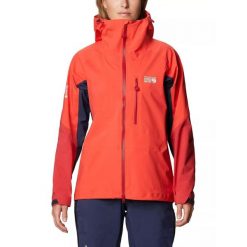 Damska kurtka powłoka Mountain Hardwear Exposure/2 Pro Lt. Czerwone kurtki damskie Mountain Hardwear, s, bez wzorów, bez kaptura. Za 2,299.00 zł.