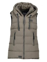 Canadian Peak Kamizelka pikowana "Dolbeak" w kolorze khaki rozmiar: M. Brązowe kamizelki damskie Canadian Peak, m, bez wzorów, bez kaptura. Za 176.50 zł.
