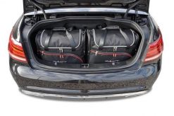 Torby Do Bagażnika Mercedes-Benz E Cabrio 2009-2016 4Szt Kjust. Czarne torby podróżne KJUST, bez wzorów, z kauczuku. Za 982.00 zł.