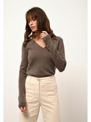 Just Cashmere Kaszmirowy sweter "Abby" w kolorze brązowym rozmiar: L. Brązowe swetry klasyczne damskie Just Cashmere, l, z kaszmiru, bez kołnierzyka. Za 478.99 zł.