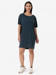 Super.natural Sukienka "Laguna" w kolorze granatowym rozmiar: M. Niebieskie sukienki damskie super.natural, bez wzorów, z wełny, bez ramiączek. Za 217.99 zł.