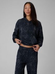 4F Bluza dresowa loose z kapturem damska - szara L. Szare bluzy damskie 4F, l, bez wzorów, z dresówki, z kapturem. Za 199.99 zł.