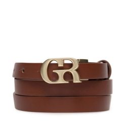 Pasek Damski GINO ROSSI. Brązowe paski damskie Gino Rossi, bez wzorów. Za 79.99 zł.