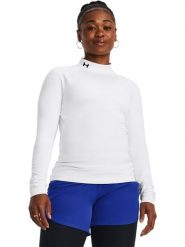 Under Armour Koszulka funkcyjna "HeatGear Authentics" w kolorze białym rozmiar: L. Białe koszulki damskie Under Armour, l, bez wzorów, z materiału, bez kołnierzyka, bez ramiączek. Za 118.56 zł.