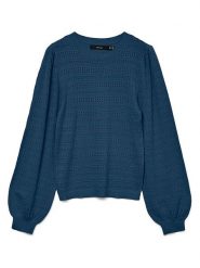 Vero Moda Sweter w kolorze niebieskim rozmiar: XL. Niebieskie swetry klasyczne damskie Vero Moda, xl, bez kołnierzyka. Za 86.99 zł.