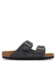 Birkenstock Klapki Arizona 1031625 Szary. Szare klapki damskie Birkenstock, bez wzorów, ze skóry, bez obcasa, bez zapięcia. Za 509.99 zł.
