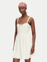 Billabong Sukienka letnia Romantic Vibes EBJWD00155 Kremowy Regular Fit. Białe sukienki damskie Billabong, bez wzorów, z bawełny, bez ramiączek. Za 389.99 zł.