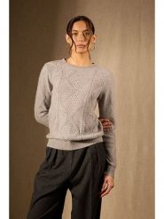 Perfect Cashmere Kaszmirowy sweter "Penden" w kolorze jasnoszarym rozmiar: XL. Szare swetry klasyczne damskie Perfect Cashmere, xl, z kaszmiru, bez kołnierzyka. Za 790.67 zł.