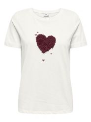 JDY Koszulka w kolorze białym rozmiar: M. Białe koszulki damskie JDY, m, bez wzorów, z bawełny, bez kołnierzyka, bez ramiączek. Za 52.79 zł.