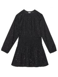 Mayoral Sukienka codzienna 7909 Czarny Regular Fit. Czarne sukienki dziewczęce Mayoral, bez wzorów, z syntetyku, bez ramiączek, proste. Za 219.99 zł.