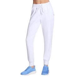 Spodnie sportowe damskie Skechluxe Elevate Jogger Pant. Białe spodnie sportowe damskie Skechers, bez wzorów, z poliesteru. Za 229.99 zł.