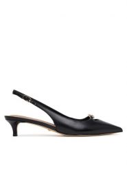 Guess Czółenka FLTJES LEA05 Czarny. Czarne czółenka damskie Guess, z aplikacjami, ze skóry, bez obcasa. Za 399.99 zł.