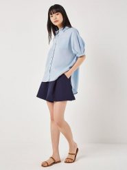 Apricot Koszula w kolorze błękitnym rozmiar: S. Niebieskie koszule damskie Apricot, s, bez wzorów, bez kołnierzyka, bez ramiączek. Za 78.99 zł.