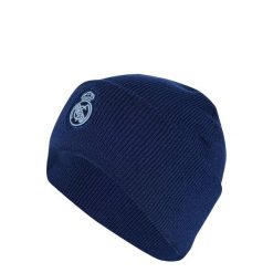 Czapka Real Madrid Training Wear. Niebieskie czapki damskie Adidas, bez wzorów, z materiału. Za 129.00 zł.