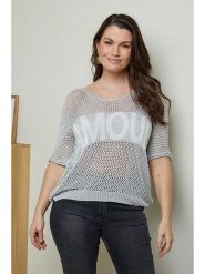 Curvy Lady Sweter w kolorze szarym rozmiar: 48/50. Szare swetry klasyczne damskie Curvy Lady, z wiskozy, bez kołnierzyka. Za 114.98 zł.