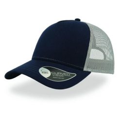 Czapka trucker bawełniana Atlantis Headwear Rapper. Niebieskie czapki z daszkiem damskie 8C PLUS, bez wzorów, z bawełny. Za 52.30 zł.