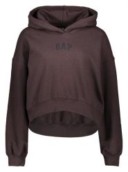 GAP Bluza w kolorze ciemnobrązowym rozmiar: XXL. Brązowe bluzy damskie GAP, xxl, bez wzorów, z kapturem. Za 209.95 zł.