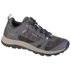Buty trekkingowe damskie, Keen Terradora II WP. Niebieskie obuwie trekkingowe damskie Keen, z materiału, przed kostkę, bez zapięcia. Za 419.99 zł.