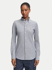 Polo Ralph Lauren Koszula 211924258504 Granatowy Slim Fit. Niebieskie koszule damskie Polo Ralph Lauren, m, bez wzorów, z bawełny, bez kołnierzyka, bez ramiączek. Za 769.99 zł.
