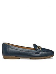 Geox Mokasyny D Annytah Moc D84BMA 00046 C4002 Granatowy. Niebieskie mokasyny damskie Geox, ze skóry, bez obcasa. Za 309.99 zł.