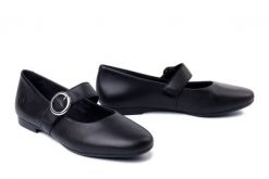 RIEKER REMONTE D0K14-00 black, baleriny damskie. Czarne balerinki damskie Rieker Remonte, bez wzorów, ze skóry. Za 389.90 zł.