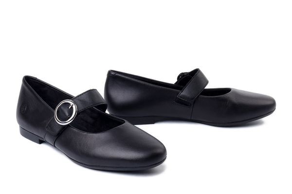 RIEKER REMONTE D0K14-00 black, baleriny damskie. Czarne balerinki damskie Rieker Remonte, bez wzorów, ze skóry. Za 311.92 zł.