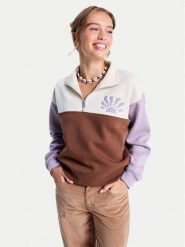 Roxy Bluza View Point Block ERJFT05014 Kolorowy Regular Fit. Bluzy damskie Roxy, m, bez wzorów, z bawełny, bez kaptura. Za 349.99 zł.