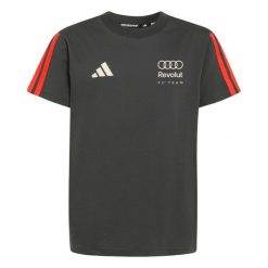 Koszulka Audi Formula One Team Dna. Czarne koszulki sportowe damskie Adidas, bez wzorów, z bawełny, bez ramiączek, na jogę i pilates. Za 149.00 zł.