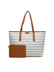 Aldo Torebka Adader 13933800 Biały. Białe shopper bag ALDO, bez wzorów, ze skóry, bez dodatków. Za 199.99 zł.
