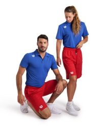 Spodenki Arena Team Bermuda Panel. Czerwone spodenki sportowe damskie Arena, na lato, l, bez wzorów, z materiału, na fitness i siłownię. Za 179.00 zł.