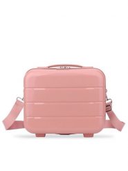 Semi Line Kuferek T5906-1 Różowy. Czerwone kosmetyczki damskie Semi-line, bez wzorów. Za 99.99 zł.