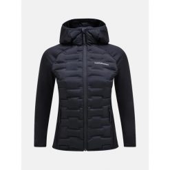 Kurtka narciarska damska Peak Performance Argon Hybrid Hood. Czarne kurtki damskie Peak Performance, na zimę, xl, bez wzorów, bez kaptura. W wyprzedaży za 1,059.00 zł.