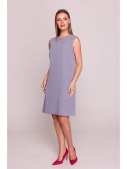 Stylove Sukienka w kolorze fioletowym rozmiar: L. Różowe sukienki damskie Stylove, bez wzorów, bez ramiączek. Za 255.34 zł.