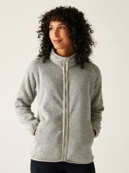 Regatta Kurtka polarowa "Mellrey" w kolorze szarym rozmiar: 46. Szare kurtki damskie Regatta, bez wzorów, z polaru, bez kaptura. Za 144.24 zł.