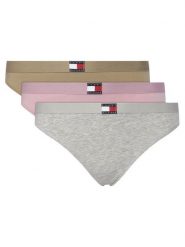 Tommy Hilfiger Komplet 3 par stringów UW0UW06139 Kolorowy. Komplety bielizny Tommy Hilfiger, bez wzorów, z bawełny. Za 129.99 zł.