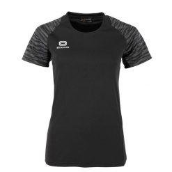 Damski jersey Stanno Bolt. Czarne koszulki sportowe damskie STANNO, bez wzorów, z jersey, bez ramiączek, na fitness i siłownię. Za 180.00 zł.