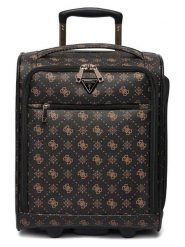 Guess Walizka "Silia" w kolorze czarno-jasnobrązowym - 34 x 46 x 21 cm rozmiar: onesize. Brązowe walizki Guess, z aplikacjami, z materiału. Za 565.99 zł.