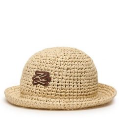 Kapelusz KARL LAGERFELD. Brązowe kapelusze damskie KARL LAGERFELD, bez wzorów. Za 429.99 zł.