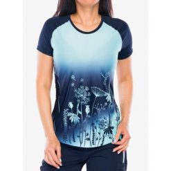 Koszulka szybkoschnąca damska Crazy Shirt Alpinstar. Niebieskie koszulki damskie Crazy, bez wzorów, bez kołnierzyka, bez ramiączek. Za 266.99 zł.