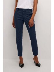 Kaffe Spodnie chino w kolorze granatowym rozmiar: 40. Niebieskie spodnie materiałowe damskie Kaffe, bez wzorów. Za 139.95 zł.