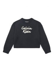 Calvin Klein Jeans Sweter IG0IG02971 M Czarny Regular Fit. Czarne swetry dziewczęce Calvin Klein Jeans, bez wzorów, z bawełny, bez kołnierzyka, bez ramiączek. Za 249.99 zł.