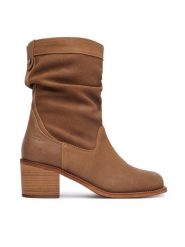 Aldo Botki Haverly 14183567 Brązowy. Brązowe botki damskie ALDO, ze skóry, bez obcasa, na słupku, bez zapięcia. Za 849.99 zł.