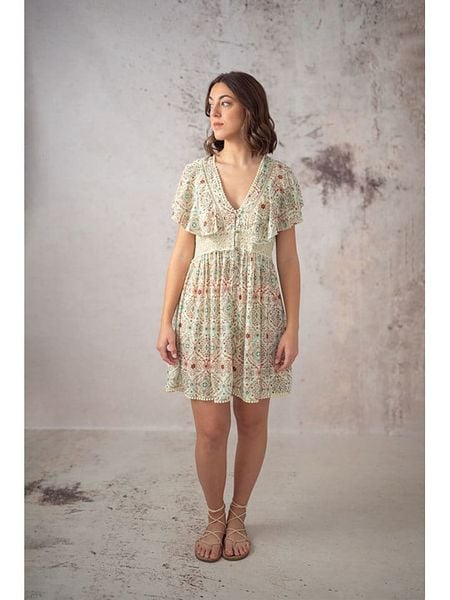 Lula Natura Sukienka w kolorze beżowym rozmiar: onesize. Brązowe sukienki damskie Lula Natura, bez wzorów, z wiskozy, bez ramiączek. Za 184.46 zł.